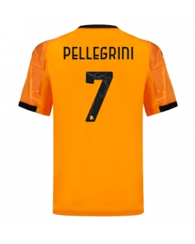 AS Roma Lorenzo Pellegrini #7 Maglia Gara Trasferta Repliche 2025-26 Maniche Corte